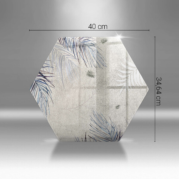 Chopping board glass Subtle leaves