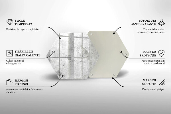 Chopping board glass Concrete texture