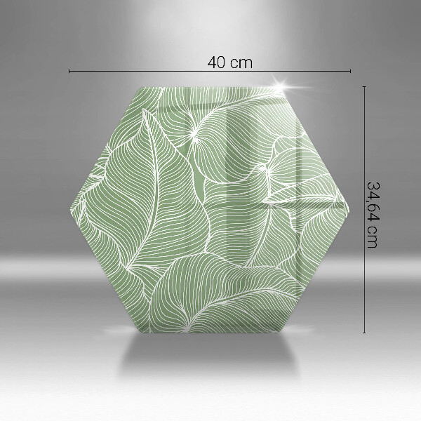 Chopping board glass Linear leaves