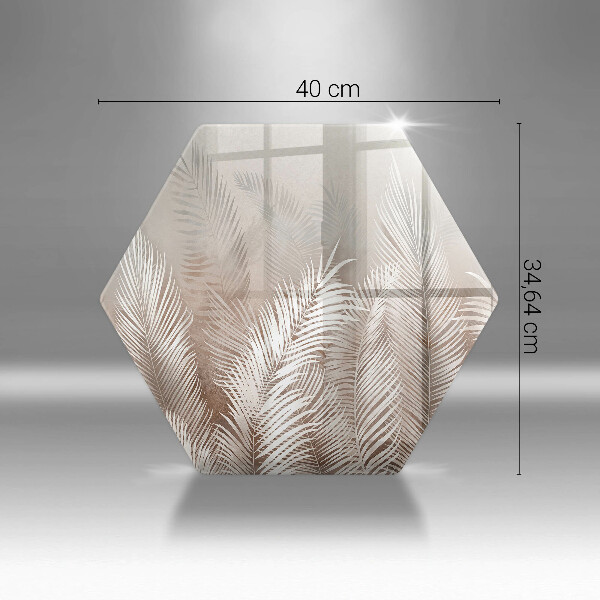 Chopping board glass Boho leaf vegetation