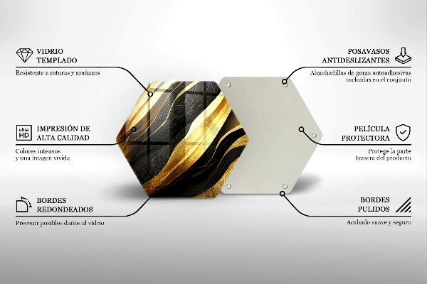 Chopping board glass Elegant abstraction