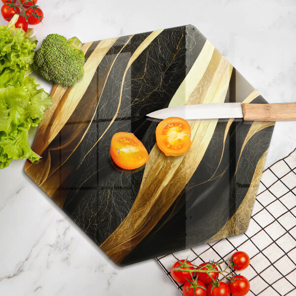 Chopping board glass Elegant abstraction