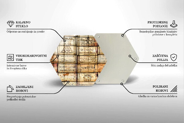 Cutting board Old wine corks