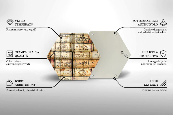 Cutting board Old wine corks