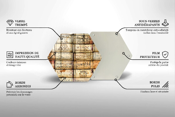 Cutting board Old wine corks