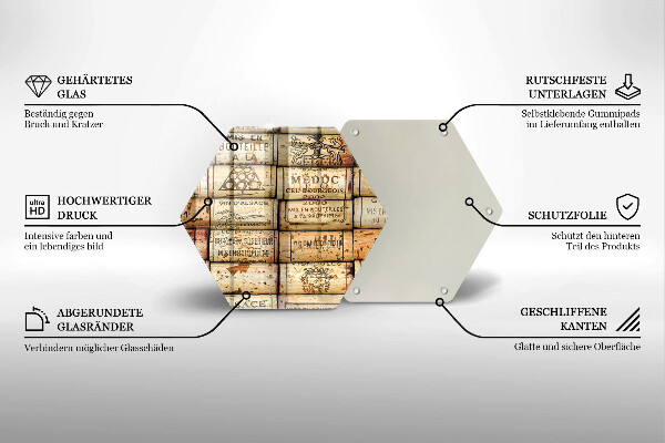 Cutting board Old wine corks