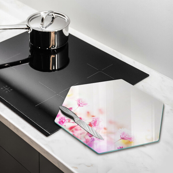 Chopping board glass Flower meadow