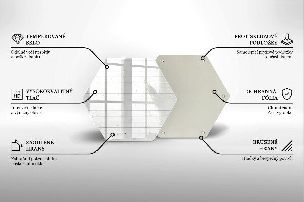 Chopping board glass Modern bright boards
