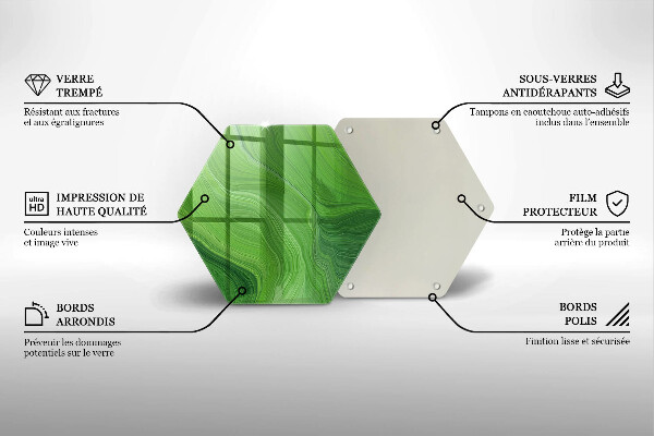 Chopping board glass Abstract texture