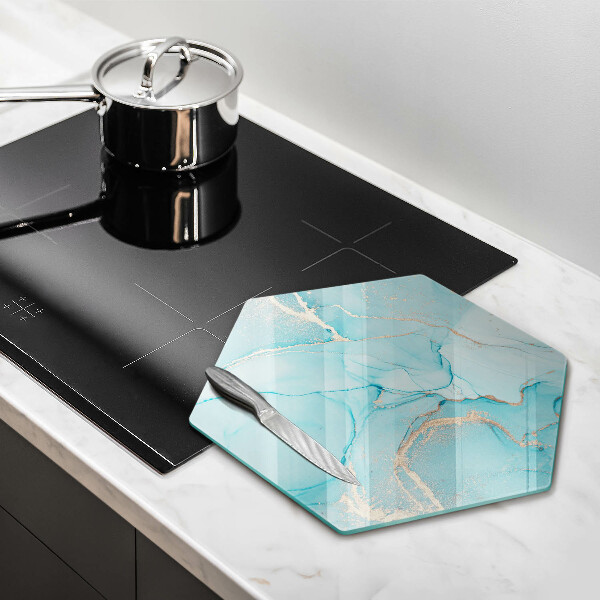 Chopping board glass Abstraction stone