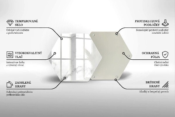 Chopping board glass Modern marble
