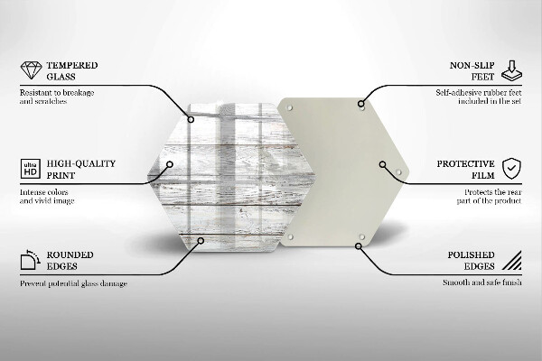 Chopping board glass Bright wooden boards