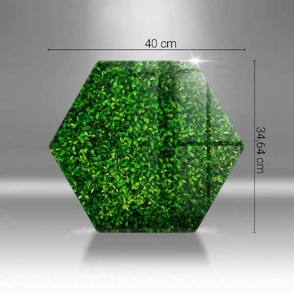 Chopping board glass Plant small leaves