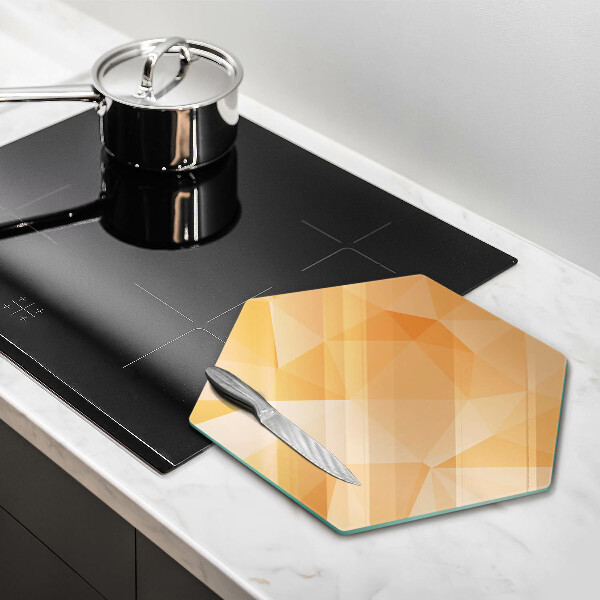 Chopping board glass Geomeric background