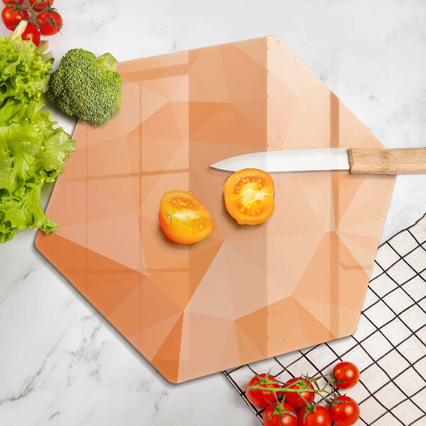 Chopping board glass Geomeric background