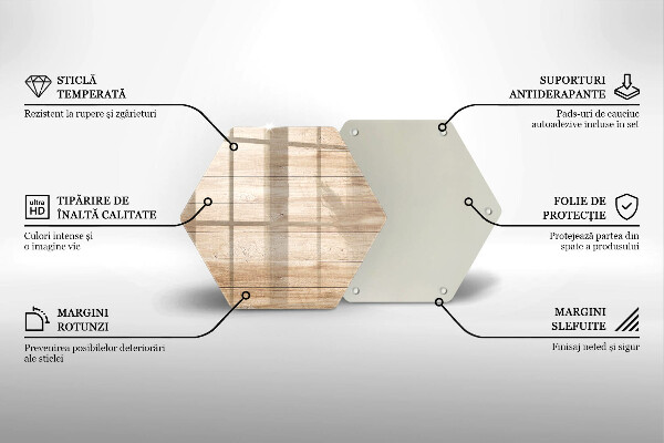 Chopping board glass Wooden planks