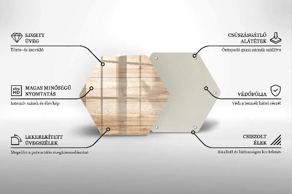 Chopping board glass Wooden planks