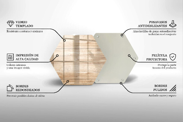 Chopping board glass Wooden planks