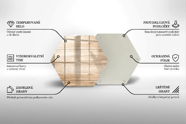 Chopping board glass Wooden planks