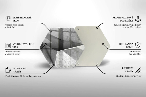 Chopping board glass Concrete abstraction