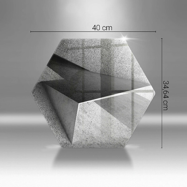 Chopping board glass Concrete abstraction