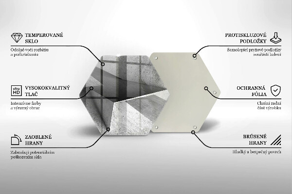 Chopping board glass Concrete abstraction