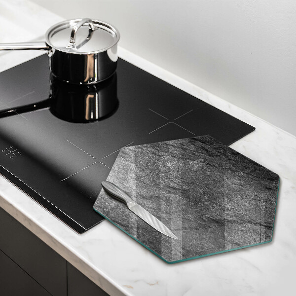 Chopping board glass Stone texture