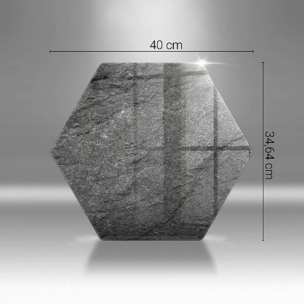 Chopping board glass Stone texture