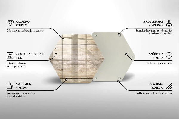 Chopping board glass Wooden planks