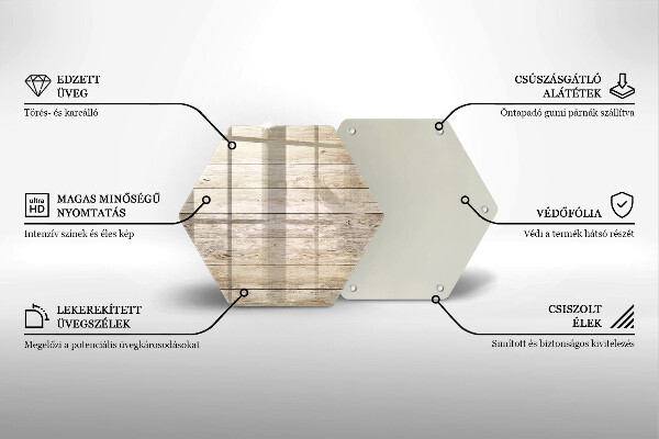 Chopping board glass Wooden planks