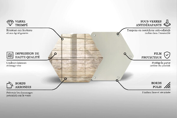 Chopping board glass Wooden planks