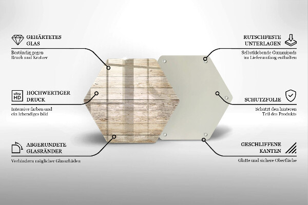 Chopping board glass Wooden planks