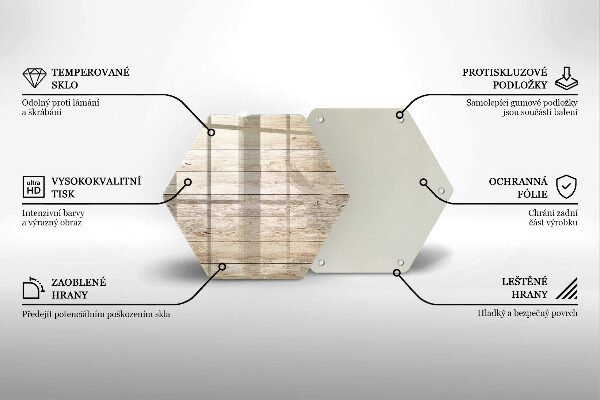 Chopping board glass Wooden planks