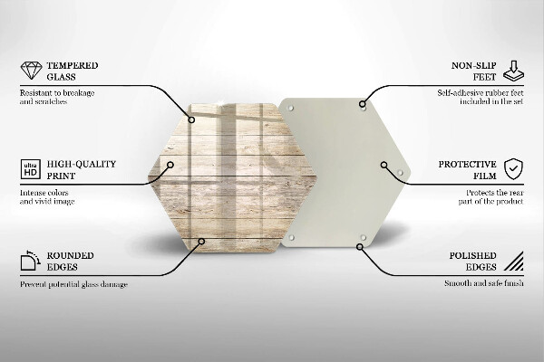 Chopping board glass Wooden planks