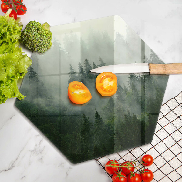 Kitchen worktop protector Landscape of a hazy forest