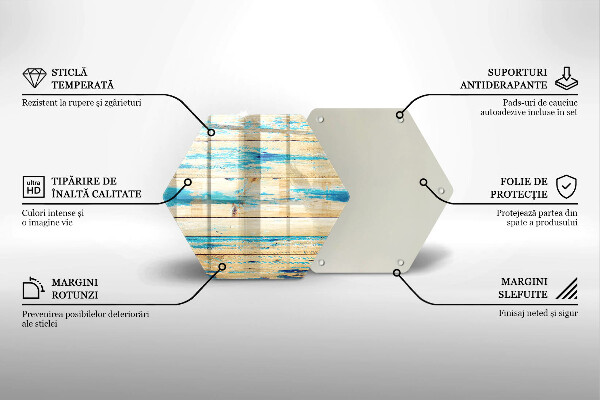 Kitchen worktop protector Retro boards wood