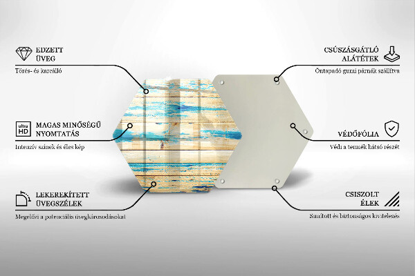 Kitchen worktop protector Retro boards wood