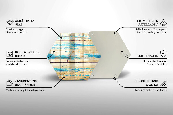 Kitchen worktop protector Retro boards wood