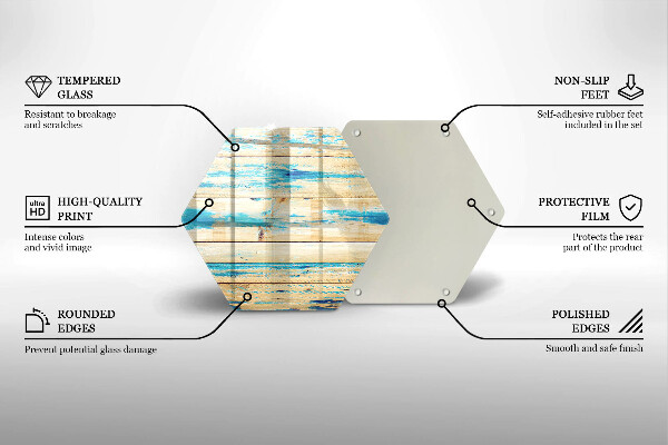 Kitchen worktop protector Retro boards wood