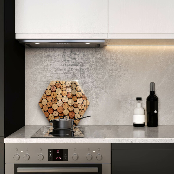 Kitchen worktop protector Wine corks pattern