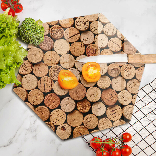 Kitchen worktop protector Wine corks pattern