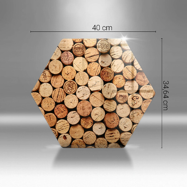 Kitchen worktop protector Wine corks pattern