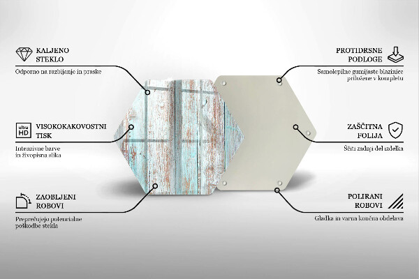 Kitchen worktop protector Old vintage boards