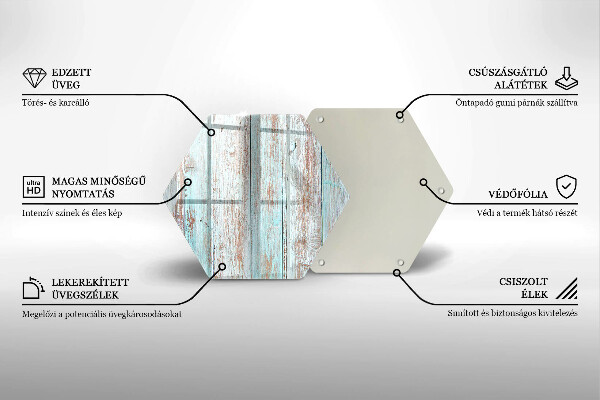 Kitchen worktop protector Old vintage boards