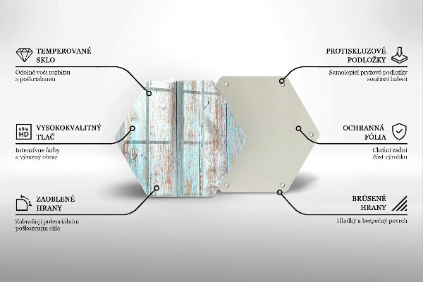 Kitchen worktop protector Old vintage boards