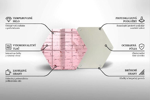 Kitchen worktop protector Pastel wall bricks