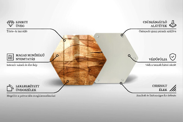 Kitchen worktop protector Wooden board texture