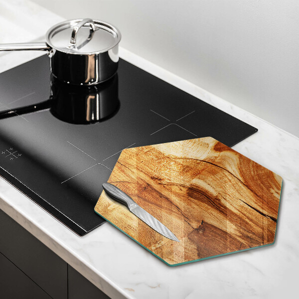 Kitchen worktop protector Wooden board texture