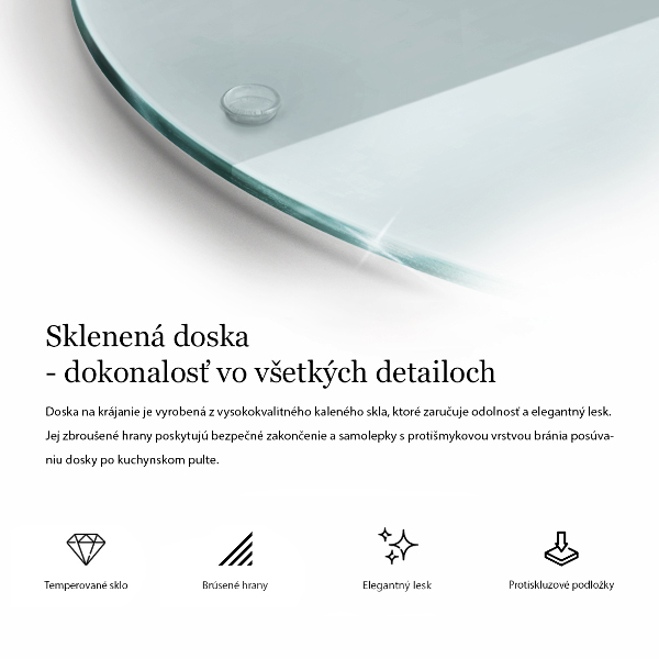 Transparent glass worktop saver 16 in