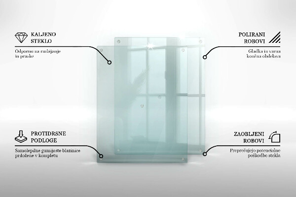 Transparent chopping board 20x16 in